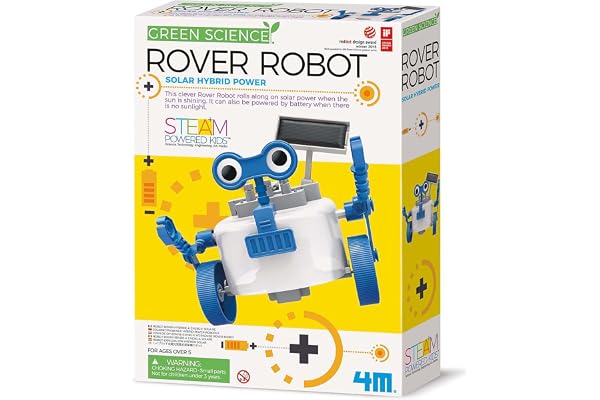 4M 403417 Green Science Rover Robot-Solar Hybrid Power, Multi