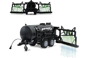 JAMARA 405236 – Garant tunnelvagn med slangfördelare – 450 ml tank, sprutfunktion på/av, dragkrok fram, manuellt utfällbar sl