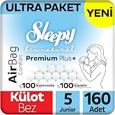 Sleepy Bio Natural Premium Plus Airbag Comfort Ultra Paket K&uuml;lot Bez 5 Numara Junior 160 Adet