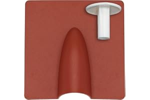 1STec Brick Brown External Drill Damage Weather Shield Cover + Internal Hole Tidy Cable Bush Kit for up to 7mm Coaxial TV Alarm/Telephone Wire RG59 Coax CCTV Low Voltage Garden Lights & Power Leads