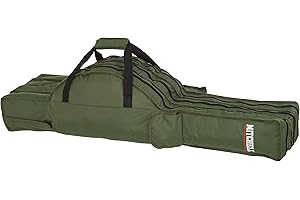 Mitchell GT Pro Bag 130 cm, torba transportowa, zarządzanie wędką, torba wędkarska na wędkę i kołowrotek, torba organizująca na akcesoria wędkarskie, unisex, zielona