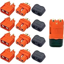 Yiqigou 5 Paires Connecteurs Amass MR60 Mâle/Femelle - Amélioration XT60, Avec Gaines
