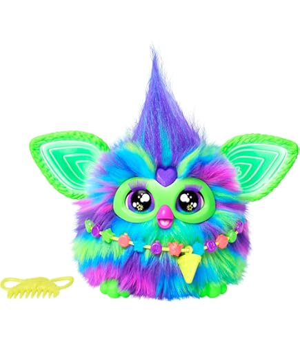 Furby Tie Dye, 15 Accesorios De Moda, Juguetes De Peluche Interactivos Para Niñas Y Niños De 6 Anos En Adelante Animatronic Activado Por Voz