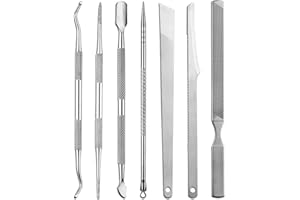 LEUUD Kit de Eliminación de Uñas Encarnadas, 7 Piezas de Lima y Levantador de Uñas Encarnadas Profesional, Kits de Cuchillos de Pedicura, Kit de Herramientas de pedicura para Cuidados de Pedicura