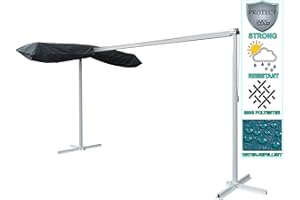 QUICK STAR Schutzhülle Premium Standmarkise Terrassenüberdachung Dubai Grau