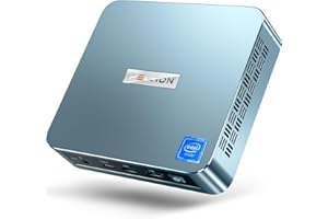 PELADN WI-6 Pro Mini PC, Intel 12a generazione Alder Lake-N100 (fino a 3,4 GHz), RAM DDR4 da 8 GB, SSD PCIe da 256 GB, M.2 PCIe, computer desktop supporta 4K Dual Display/USB3.2/WiFi 4/BT5.2/Win11 Pro