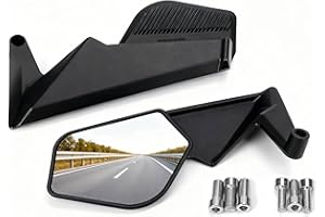 PROOCK Specchietti Retrovisori Moto Manubrio Universali e Pieghevole,Specchietti Laterali per Scooter e Naked Compatibile con Yamaha MT07 MT09 per Kawasaki Z900 Z650 Duke 390 690 790 1290 ecc.
