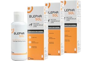 THEA PHARMA Blephasol Micellar Eyelid Cleansing Lotion | Gentle Removal of Dirt & Makeup | Suitable for Sensitive Skin/Eyelids | Perfume & Alcohol-Free | 3 PACK | 3 x 100 ml Bottle