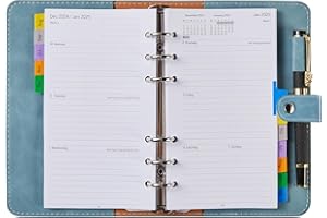 YHH Agenda Settimanale 2024 2025 Personale Ricaricabile, Piccola Diario Scuola 2024 2025 con Divisori Mensile, Tasca & Portapenne, Agosto 24 a Luglio 25 con Note, Planner per Scuola Lavoro Famiglia