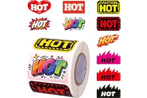500 St Rave Hot Stickers, Hot Theme Stickers (10 Stilar)