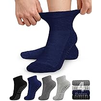 Geyoga 5 Pairs Non Slip Socks For Men Women Grip Socks With Cushion Unisex For Yoga Pilates Barre Home Workout - View #3