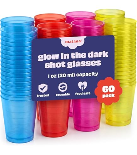 CHEF ROYALE Jager Bomb Clear Shotglazen, 500 x 25 ml, herbruikbare feestbekers - plastic bekers voor verjaardagen en bruiloften - CE-gemarkeerde proefbekers perfect voor jelly shots