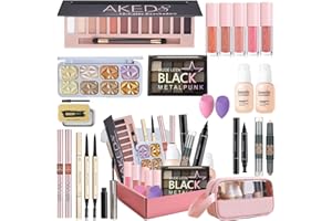 Makeup Set, Ruicen Make Up Sets Woman, Makeup Gift Sets for Women, Makeup Kit for Women Includes Foundation Eyeshadow Blush Lipstick etc Make Up Set for Teenage Girls Cosmetic With Storage Bag