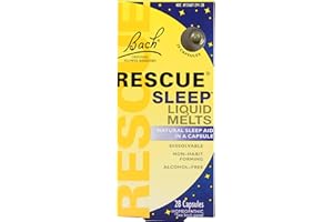 Rescue Remedy, Night Liquid Melts, 28 Capsules, All Natural, Flower Essences, Natural Sleep Support for Adults & Children