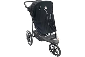 READY STEADY GRO Universal Sun Shade for Pram, Pushchair and Buggy | Blocks 99% Sunlight | One Size Fits All | Helps Babies Snooze Better