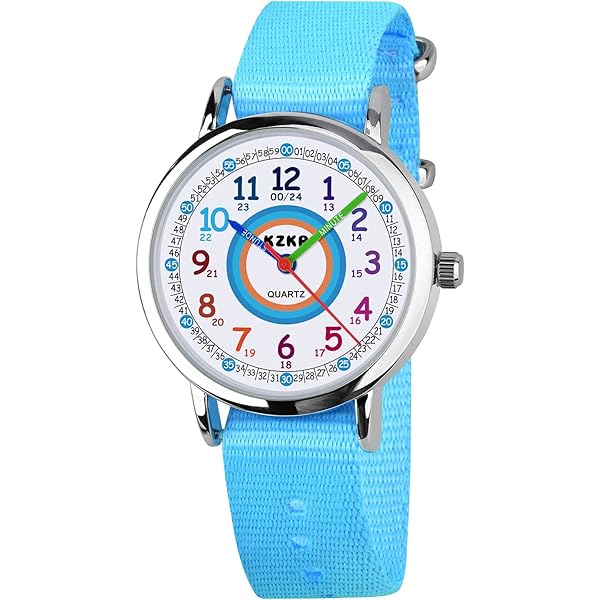 Montre Enfant GUUMUXIN - Garçon Et Fille - Étanche 3ATM - Bracelet Caoutchouc Coloré - Cadeau Idéal Montre Enfant étanche Garçon