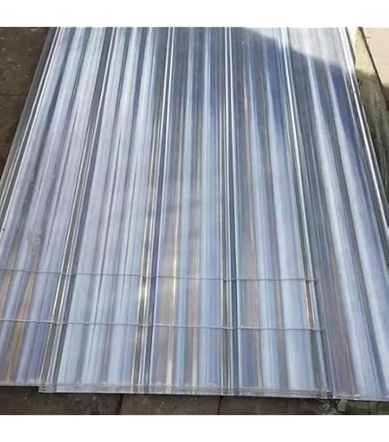 Panel Transparente Para Tejado De FRP - 0,9x1,2 M, 1 Mm Grosor, Corrugado, Resistente A UV Y Aislamante Para Invernaderos, Cobertizos