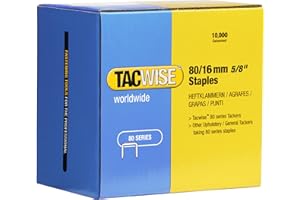 TACWISE 1141 Punti Galvanizzati per Tappezzeria, Tipo 80/16mm, Confezione da 10.000