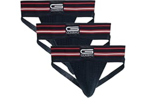 GOLBERG G GOLBERG Athletic Supporter - Naturally Contoured Waistband - 3 Packs of Multiple Colors