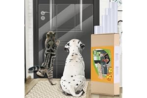 AnExer Kratzschutz Katze Tape 25 cm x 100 cm x 4 Stück, Kratzschutz Tür Kratzfolie Katzen Selbstklebend Transparent, Kratzschutz Sofa Katze Hunde für Möbel Couch Tür Wand Bett Treppenhäuser Autositz
