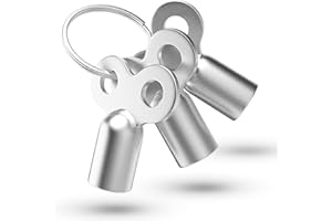 Fuchs Entlüftungsschlüssel | 3 Stück passend für alle Heizkörper | mit Ring zum Aufhängen | 5mm Zinklegierung Schlüssel zum Entlüften Lüften aller Heizungen möglich radiator key Entlüfter Heizung