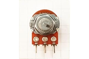 HJW ELECTRONICS Center Click Detent Control Potentiometer Splined Shaft B Linear B (B20K)