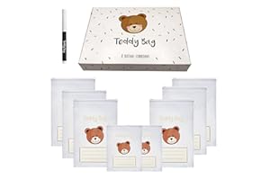 Teddy Bag 8 Bustine Corredino Neonato 100% Made In Italy Sacchetti Cambio Bimbo Borsone Nascita per Future Mamme Borsa Parto Ospedale Lista Nascita Bebè Regalo Neonati Maschio e Femmina