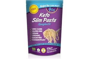 SLIM PASTA Spaghetti Zero Carbohydrate 20 Pack * 270 Grams | Made from Organic Konjac Flour, Shirataki | Zero Carbohydrate & Sugar Free Diet