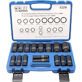 CCLIFE 16 Piece Impact Socket Set 1/2" Long Impact Sockets Cr-Mo 10-32mm