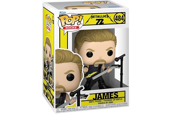 Funko Pop! Rocks: Metallica – James Hetfield – (72S) – vinylsamlarfigur – presentidé – officiella handelsvaror – leksaker för