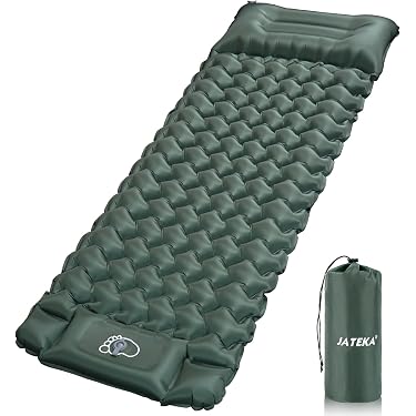 ROTKUSZ Matelas Camping Autogonflant – Nylon 40D, Pompe à Pied Intégrée, 196x68x9 Cm, 730g
