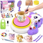Ceramic Lathe Toy for Boy 4 5 6 7 8 9 10 Years, Crafts Girl | Electric Pottery Lathe Kit with Air Drying Clay, Independent Pe