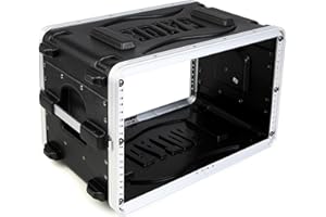 Gator Formowana PE 6U 36.2 cm Głęboka obudowa z przednim/tylnymi szynami i blokadą