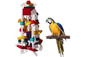 TIANLONG Bird Block Toys for Parrots - Wooden Cage Bite Toys