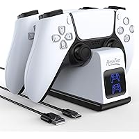 HEYSTOP PS5 Controller Ladestation,PS5 Ladestation 2 Std Schnelllade LED Dualsense Ladestation für PS5 Controller,Kann…