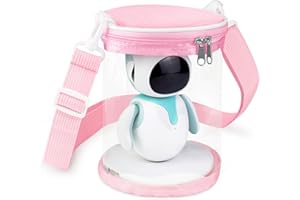Gaga city Borsa da Esposizione compatibile con Eilik - Adorabile Robot Interattivo, Trasparente, con Tracolla (Rosa)