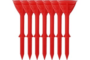 FINGER TEN Tees Golf Plastique Coupe 3 1/4 Pouce 83mm Long Incassable Valeur 50 Pcs, ÉTape Down Tee Durable Outil Accessoire pour Hommes Femmes Enfant Couleur Bleu Blanc Mixte