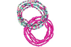 AKAAYUKO Chaîne de corps de Femmes Filles Waist Beads, Chaînes de taille Africaines, Bijoux de Bracelet de Chaîne de Bikini