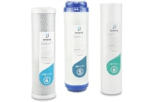 smardy 3x filtres à eau filtre de rechange ensemble Nr. 4 | 5 | 6 pour Systèmes de filtration de l'eau smardy PRO 203