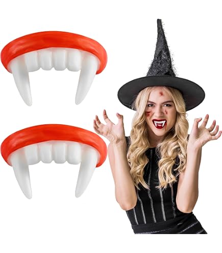 Denti da Vampiro per travestimento di Carnevale e Halloween Denti da Vampiro per travestimento di Carnevale e Halloween