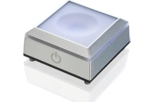 ZEERSHEE Multicolor LED Light Base for Crystal Art Square Display Stand, Battery/USB Power