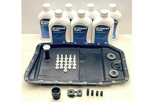 GENUINE ZF JAGUAR 6HP26 6HP28 AUTOMATIC GEARBOX SUMP PAN WITH FILTER ADAPTER TUBES SLEEVES OIL 7L TRANSMISSION SERVICE KIT