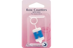 HEMLINE Compteur de rangées avec anneau – 2–6 mm, fourni par Downton Fabrics.