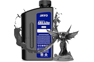 JAYO ABS-Like 3D Drucker Resin 1000g Dunkelgrau, UV-Härtendes Harz 405nm 3D Druck Flüssigkeits Rapid Photopolymer Resin für 2K 4K 6K 8K LCD SLA Resin 3D Drucker, Nicht Spröde, Schlagfestigkeit