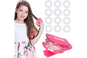 YISKY Hair Gems Stapler, Bling Gem Machine with 180 Rhinestone Hair Gems, Bling Bling Hair Gems Machine, Hair Bedazzler Stamper, Hair Bedazzler Styling Hair Tool for Girls Hair Fashion