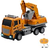 Rechargeable Full Function Light Construction Machines with Remote Control 27 Mhz 1:16 Scale (Snap)