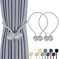 2 Pieces Magnetic Curtain Tiebacks, Curtain Tie Backs,Strong Magnetic