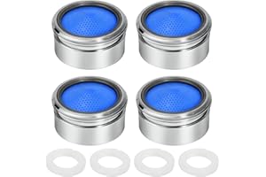 4 unidades M22 regulador de chorro, con junta y filtro ABS, filtro antisalpicaduras, ahorro de agua para grifo de alta presión, regulador de chorro M22 duradero, para cocina, baño, bar, grifos