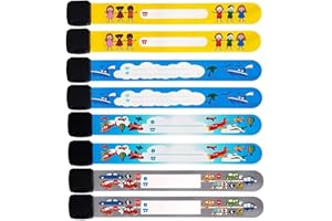 arooy Bracelet Identification Enfant Infoband Sos Bracelet Securite ID Bracelet Imperméable et Réutilisable