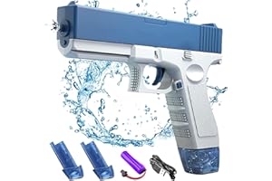 DAZZTIME Elektryczny pistolet na wodę dla dzieci i dorosłych, plastikowa zabawka strzelecka, automatyczna, dalekiego zasięgu - do gier wodnych